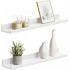 SONGMICS Set 2 rafturi plutitoare suspendate perete cu finisaj lucios, MDF, 60x10x5 cm, alb [9]