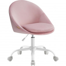 SONGMICS Scaun de birou ergonomic, inaltime reglabila, 60x60x(80-90) cm, roz pastel SONGMICS Scaun de birou ergonomic, inaltime reglabila, 60x60x(80-90) cm, roz pastel