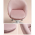 SONGMICS Scaun de birou ergonomic, inaltime reglabila, 60x60x(80-90) cm, roz pastel [6]