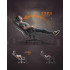 SONGMICS Scaun gaming ergonomic cu suport picioare, material textil bumbac si in, maxim 150 kg, 70x70x129 cm, gri [2]