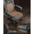 SONGMICS Scaun gaming ergonomic cu suport picioare, material textil bumbac si in, maxim 150 kg, 70x70x129 cm, gri [6]