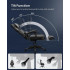 SONGMICS Scaun gaming ergonomic, cu spatar inalt, suport pentru picioare, maxim 150 kg , 50x70x126 cm, negru si gri [2]