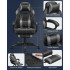 SONGMICS Scaun gaming ergonomic, cu spatar inalt, suport pentru picioare, maxim 150 kg , 50x70x126 cm, negru si gri [5]