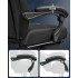 SONGMICS Scaun gaming ergonomic cu suport pentru picioare, tetiera reglabila si suport lombar, maxim 150 kg, 70x64x128 cm, negru [9]