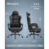 SONGMICS Scaun gaming ergonomic cu suport picioare, spatar reglabil 90-135°, perne lombare si tetiera, 70x70x133 cm, negru [3]