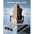 SONGMICS Scaun gaming ergonomic cu suport picioare, spatar reglabil 90-135°, perne lombare si tetiera, 70x70x133 cm, negru [6]