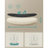 SONGMICS Scaun birou ergonomic cu tetiera, suport lombar reglabil si cotiere rabatabile, 64x64x130 cm, negru [2]
