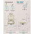 SONGMICS Scaun birou ergonomic cu tetiera, suport lombar reglabil si cotiere rabatabile, 64x64x130 cm, bej cappuccino [4]