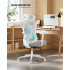 SONGMICS Scaun de birou ergonomic reglabil cu suport lombar si tetiera, maxim 120 kg, 70x70x125 cm, gri [3]