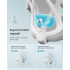 SONGMICS Scaun de birou ergonomic reglabil cu suport lombar si tetiera, maxim 120 kg, 70x70x125 cm, gri [5]