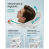 SONGMICS Scaun de birou ergonomic reglabil cu suport lombar si tetiera, maxim 120 kg, 70x70x125 cm, gri [6]