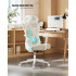 SONGMICS Scaun de birou ergonomic reglabil cu suport lombar si tetiera, maxim 120 kg, 70x70x125 cm, bej cappuccino [2]