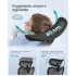 SONGMICS Scaun de birou ergonomic cu tetiera reglabila, suport lombar ajustabil, maxim 150 kg, 70x70x113-130 cm, negru [6]