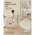 SONGMICS Scaun birou ergonomic cu tetiera, suport lombar, brate rabatabile, maxim 150 kg, 71x71x119 cm, cappuccino bej [3]