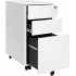 SONGMICS Dulap mobil tip rollbox pentru birouri, 3 sertare pentru documente A4, otel, 30x45x60 cm, alb [4]