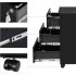 SONGMICS Dulap mobil rollbox pentru birouri, 3 sertare pentru documente, corp pre-asamblat, 45x39x54 cm, negru [6]