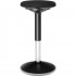 SONGMICS Taburet birou ergonomic, inclinare multidirectionala, rotativ 360°, reglabil pe inaltime 56-81 cm, negru [10]