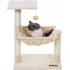 FEANDREA Ansamblu de joaca pisici, tip copac, cu hamac si platforma, 50x36x70 cm, bej [2]