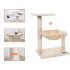 FEANDREA Ansamblu de joaca pisici, tip copac, cu hamac si platforma, 50x36x70 cm, bej [8]