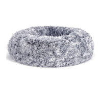 FEANDREA Pat pufos pentru caini si pisici, cu husa detasabila, lavabila, plus moale cu fir lung, 60 cm, gri FEANDREA Pat pufos pentru caini si pisici, cu husa detasabila, lavabila, plus moale cu fir lung, 60 cm, gri