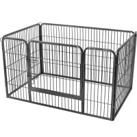 FEANDREA Tarc pentru caini din panouri de fier, cu usa de acces, XXL, 120x80x70 cm, gri FEANDREA Tarc pentru caini din panouri de fier, cu usa de acces, XXL, 120x80x70 cm, gri