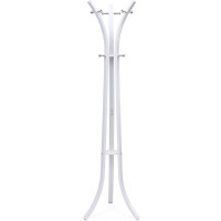 SONGMICS Cuier metalic 176x50x50 cm, cu 9 carlige, otel vopsit si plastic ABS, alb SONGMICS Cuier metalic 176x50x50 cm, cu 9 carlige, otel vopsit si plastic ABS, alb