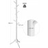 VASAGLE Cuier din lemn masiv, 8 carlige, ajustabil pe 3 inaltimi, design tip copac, 57x175 cm, alb [9]