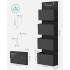 SONGMICS Organizator de depozitare pentru usa sau dulap, 4 buzunare, 12x34x100cm, negru [2]