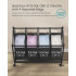 SONGMICS Cos de rufe mobil cu 4 saci detasabili cu manere, 180 litri, cadru metalic, 105x39x81 cm, negru [2]