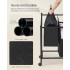 SONGMICS Cos de rufe mobil cu 4 saci detasabili cu manere, 180 litri, cadru metalic, 105x39x81 cm, negru [6]