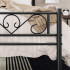 VASAGLE Cadru de pat metalic, pliabil rapid, pentru saltea 90x190 cm, stil industrial loft, 198x92x86 cm, negru [3]