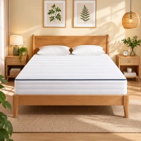 VASAGLE Saltea 140x200 cm cu 2 fete de dormit, spuma Memory Gel pentru adaptare la corp si spuma ferma de sustinere, 7 zone ergonomice, husa lavabila VASAGLE Saltea 140x200 cm cu 2 fete de dormit, spuma Memory Gel pentru adaptare la corp si spuma ferma de sustinere, 7 zone ergonomice, husa lavabila