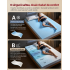 VASAGLE Saltea 140x200 cm cu 2 fete de dormit, spuma Memory Gel pentru adaptare la corp si spuma ferma de sustinere, 7 zone ergonomice, husa lavabila [4]