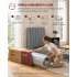 VASAGLE Saltea hibrida cu arcuri impachetate si spuma cu memorie cu gel, 90x200x20 cm, fermitate medie H3, design cu 7 zone cu suport adaptat, albastr [5]
