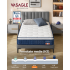 VASAGLE Saltea hibrida cu arcuri impachetate si spuma cu memorie cu gel, 90x200x20 cm, fermitate medie H3, design cu 7 zone cu suport adaptat, albastr [9]
