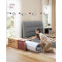 VASAGLE Saltea 140x200 cm cu sistem hibrid din spuma si arcuri individuale, Memory Gel pentru confort termic, 7 zone de sustinere, margini ranforsate, [4]