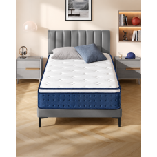 VASAGLE Saltea 90x200 cm cu arcuri individuale pentru reducerea transferului de miscare, spuma cu memorie si gel, 7 zone ergonomice si margini ranfors VASAGLE Saltea 90x200 cm cu arcuri individuale pentru reducerea transferului de miscare, spuma cu memorie si gel, 7 zone ergonomice si margini ranfors