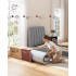 VASAGLE Saltea 90x200 cm cu arcuri individuale pentru reducerea transferului de miscare, spuma cu memorie si gel, 7 zone ergonomice si margini ranfors [5]
