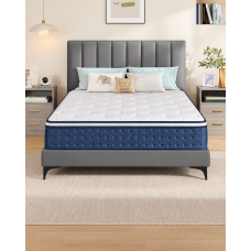 VASAGLE Saltea 140x200 cm cu arcuri individuale Pocket si spuma Memory Gel, sustinere 7 zone, mediu-ferma H3, alb VASAGLE Saltea 140x200 cm cu arcuri individuale Pocket si spuma Memory Gel, sustinere 7 zone, mediu-ferma H3, alb