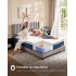 VASAGLE Saltea 140x200 cm cu arcuri individuale Pocket si spuma Memory Gel, sustinere 7 zone, mediu-ferma H3, alb [2]