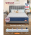 VASAGLE Saltea 140x200 cm cu arcuri individuale Pocket si spuma Memory Gel, sustinere 7 zone, mediu-ferma H3, alb [4]
