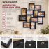 SONGMICS Rama foto colaj de perete pentru 12 fotografii de 10x15 cm, design decorativ pentru living, dormitor sau hol, structura din MDF cu protectie [2]