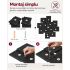 SONGMICS Rama foto colaj de perete pentru 12 fotografii de 10x15 cm, design decorativ pentru living, dormitor sau hol, structura din MDF cu protectie [6]