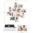 SONGMICS Rama foto de perete din MDF cu sticla, colaj de 12 fotografii, 63x63cm, alb [7]