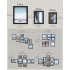 SONGMICS set rame foto 10 buc, 28x24 / 21x16 / 18x13 cm, negru, montaj perete sau birou, MDF si plastic [4]