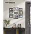 SONGMICS set rame foto 10 buc, 28x24 / 21x16 / 18x13 cm, negru, montaj perete sau birou, MDF si plastic [7]