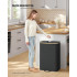SONGMICS Cos colector pentru sticle si doze, 95 L, capacitate 200 de doze, orificiu cu inchidere automata pentru introducere rapida, sac interior deta [2]