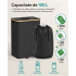 SONGMICS Cos colector pentru sticle si doze, 95 L, capacitate 200 de doze, orificiu cu inchidere automata pentru introducere rapida, sac interior deta [3]
