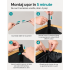 SONGMICS Cos colector pentru sticle si doze, 95 L, capacitate 200 de doze, orificiu cu inchidere automata pentru introducere rapida, sac interior deta [5]