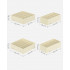 SONGMICS Organizator lenjerie set 8 cutii pliabile din material textil, pentru sertare si dulap, bej [2]